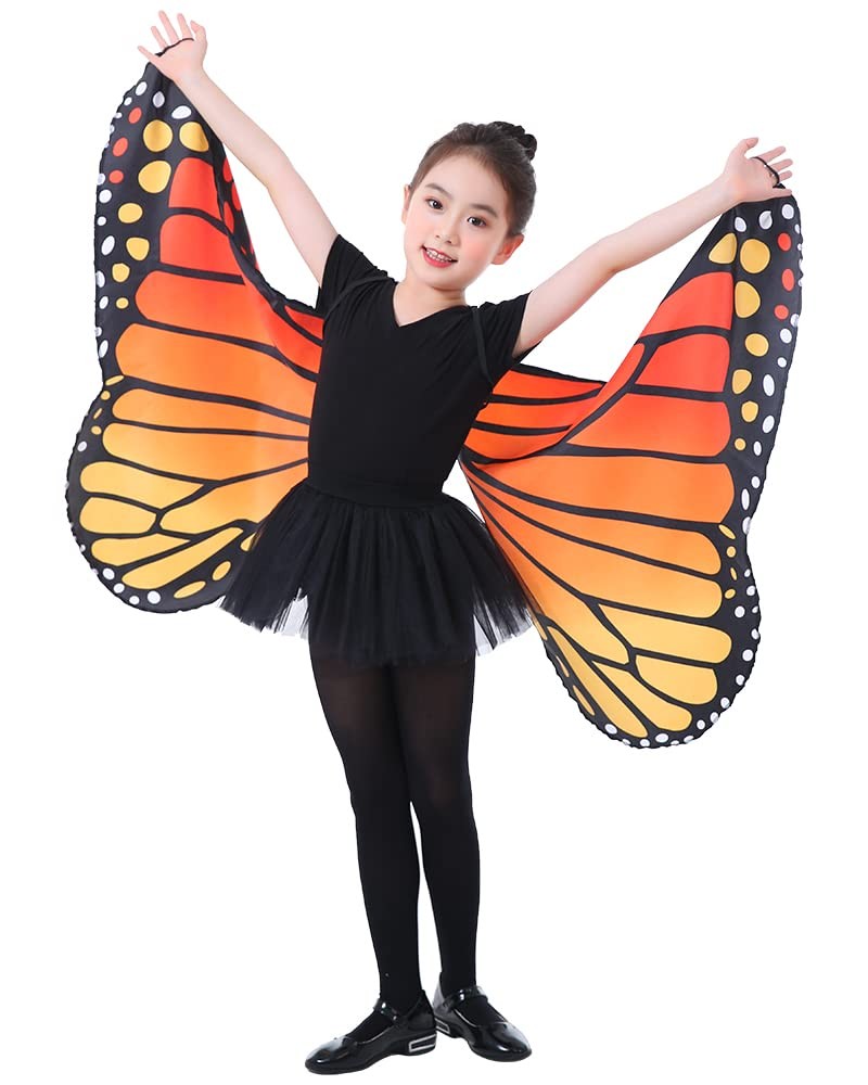 Seasons Kids Monarch Butterfly Cape Wings, One Size