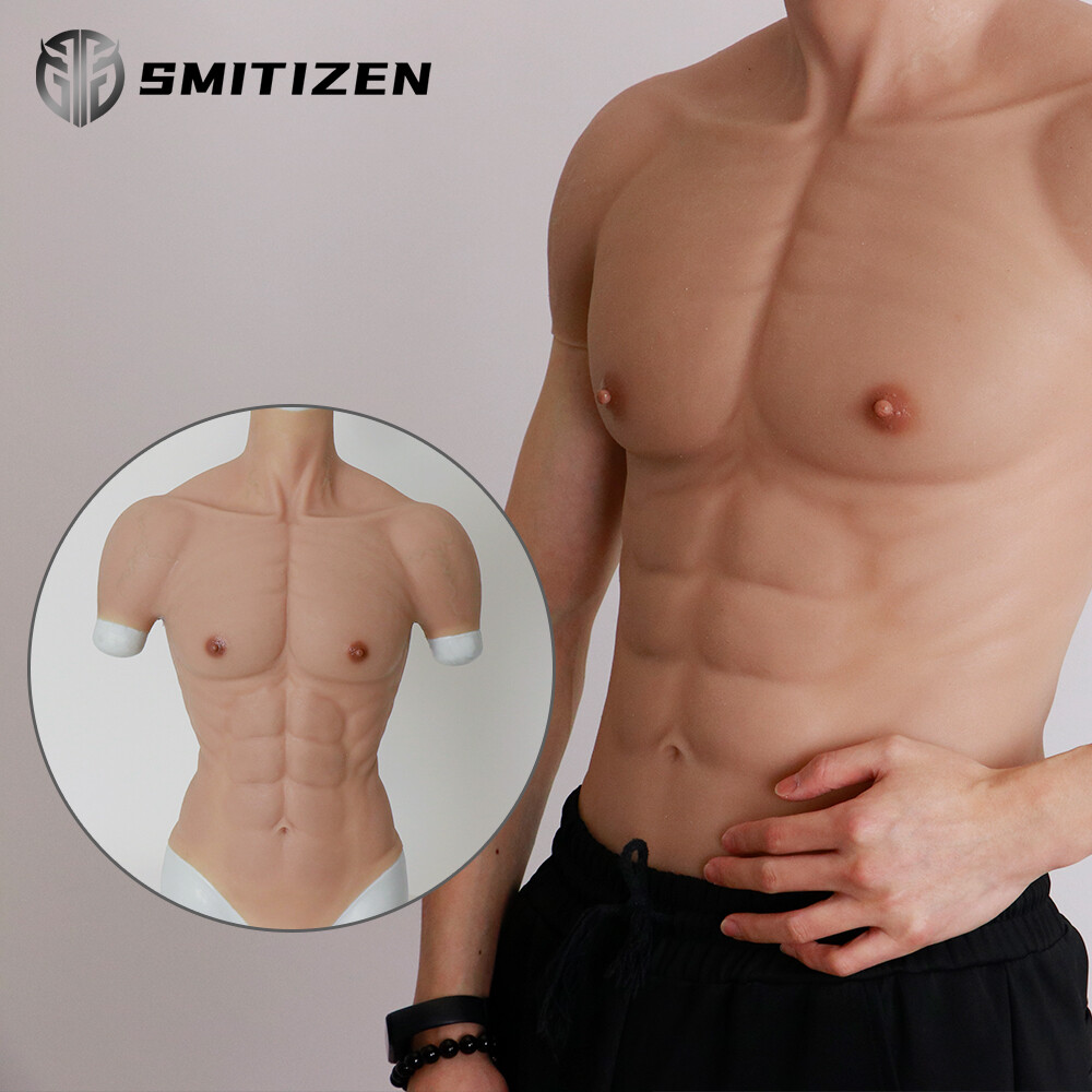 SMITIZEN Silicone Chest Abs Tight Men Body Suit For Cosplay