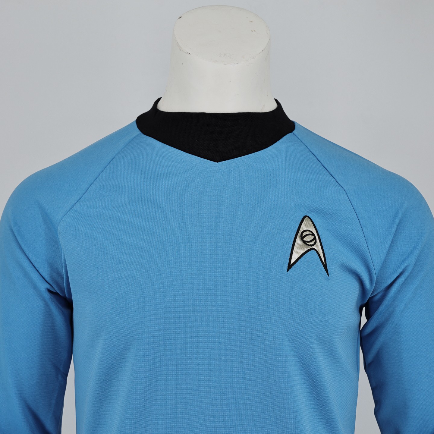 TOS Spock Blue Shirt Starfleet Uniform The Original Series Spock Cosplay Costume