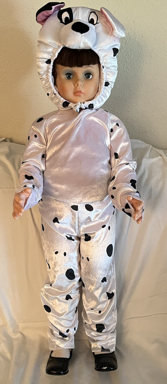 Halloween Dalmation 101 Disney Cruella Puppy Spots Costume Size 3 To 4 Toddler