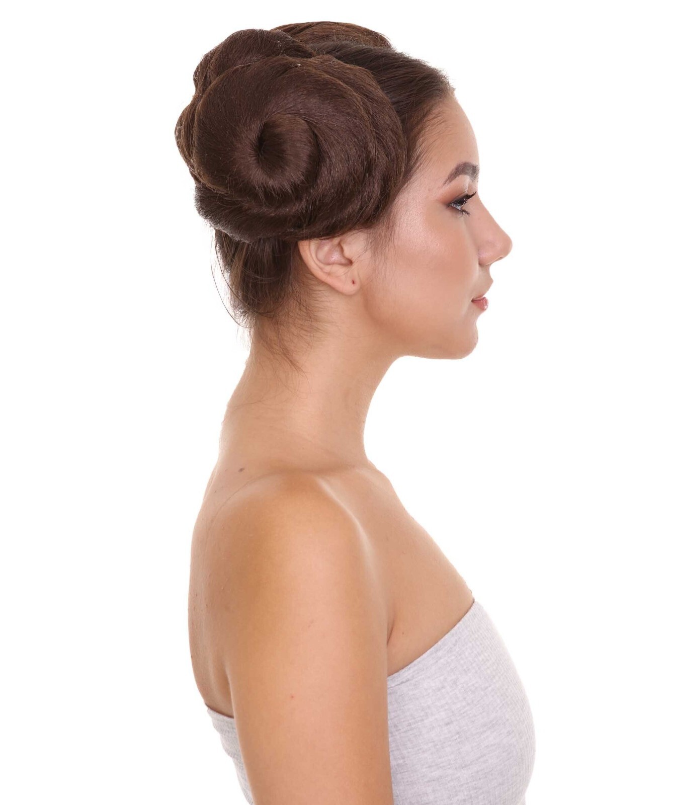 Galactic Space Buns,Women’s Brunette Movie and Character Hair Extensions,HA-012