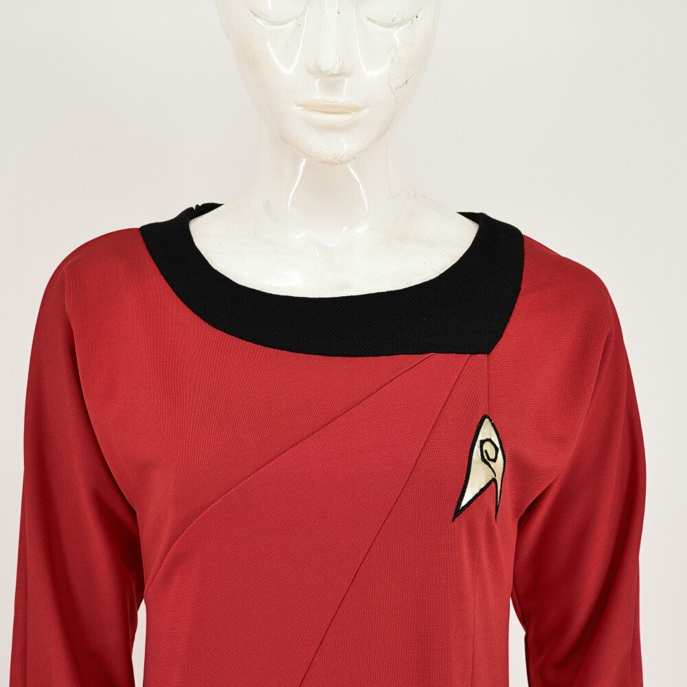 Cosplay TOS Female Duty Uniforms The Original Series Blue Gold Red Dress Costume