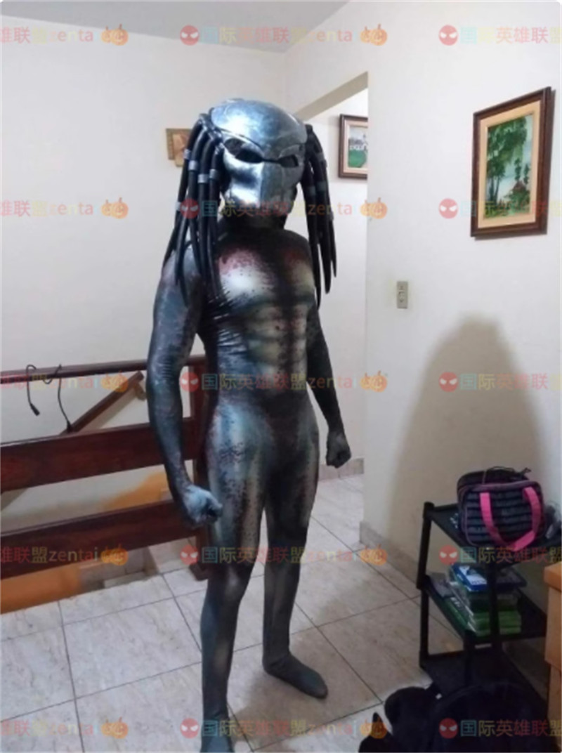 Movie Alien Predator Costume Bodysuit Cosplay Suit Halloween Party Jumpsuit New