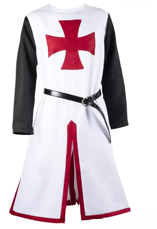 Knight Tunic Medieval Renaissance Templar Knights Surcoat Tabard Men Cos Costume