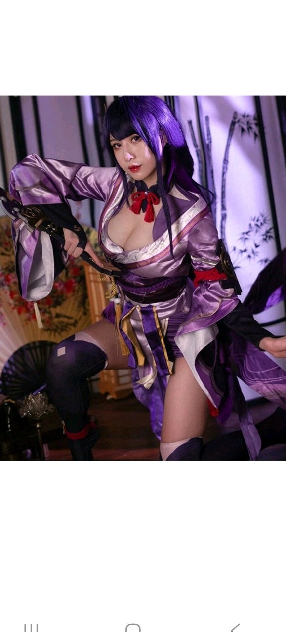 Game Genshin Impact Raiden Shogun Cosplay Costume Halloween Women’s Costume
