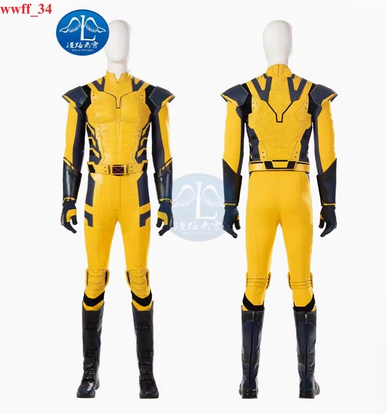 Deadpool 3 Wolverine Cosplay Costume Suit Jumpsuit Halloween Outfit Full Set Men
