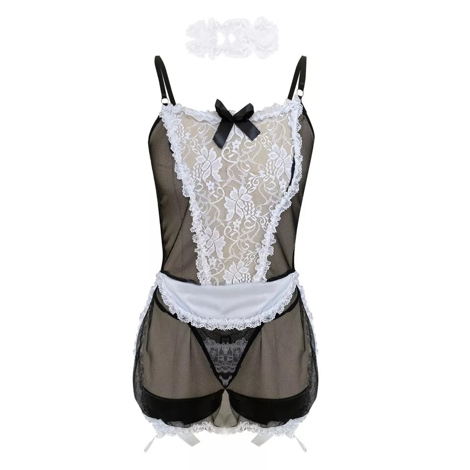 In hand/Ready2Ship Cosplay French Maid Lingerie Outfit One Size