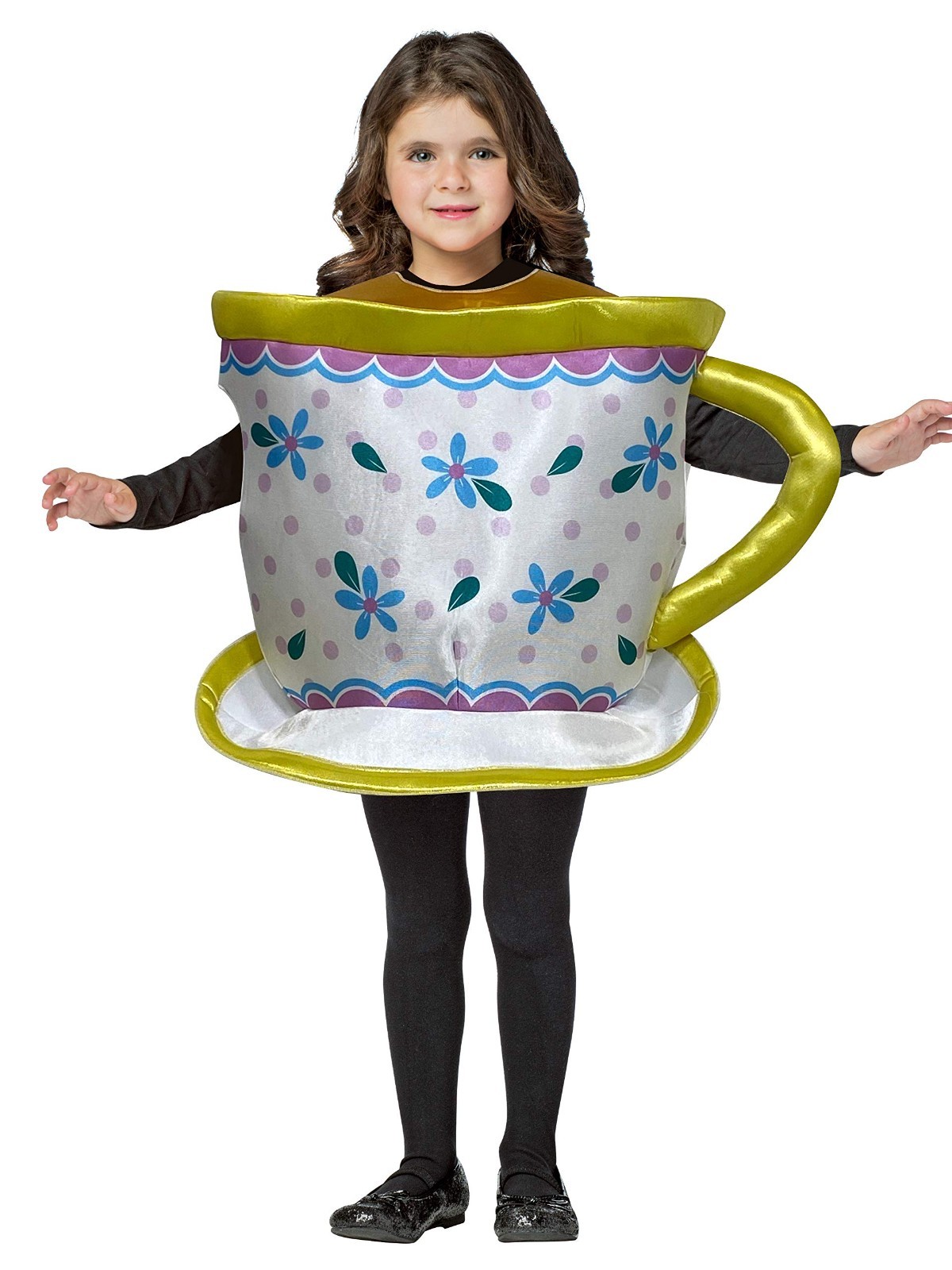 Kids Tea Cup Costume – Fun Tea Pot Dress Up Outfit for Halloween & Parties, Size