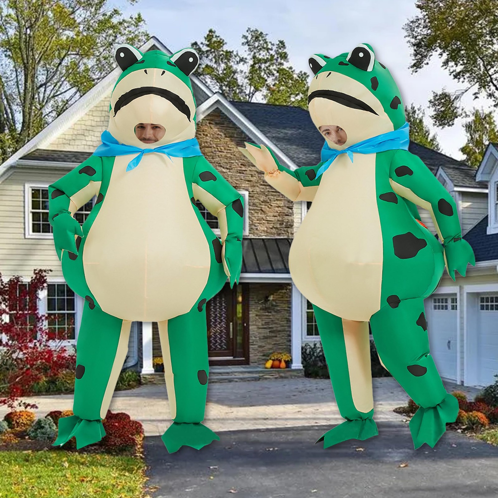 Pekifor Funny Inflatable Frog Costume Blow-up Cosplay Costume for Adult/Birth…