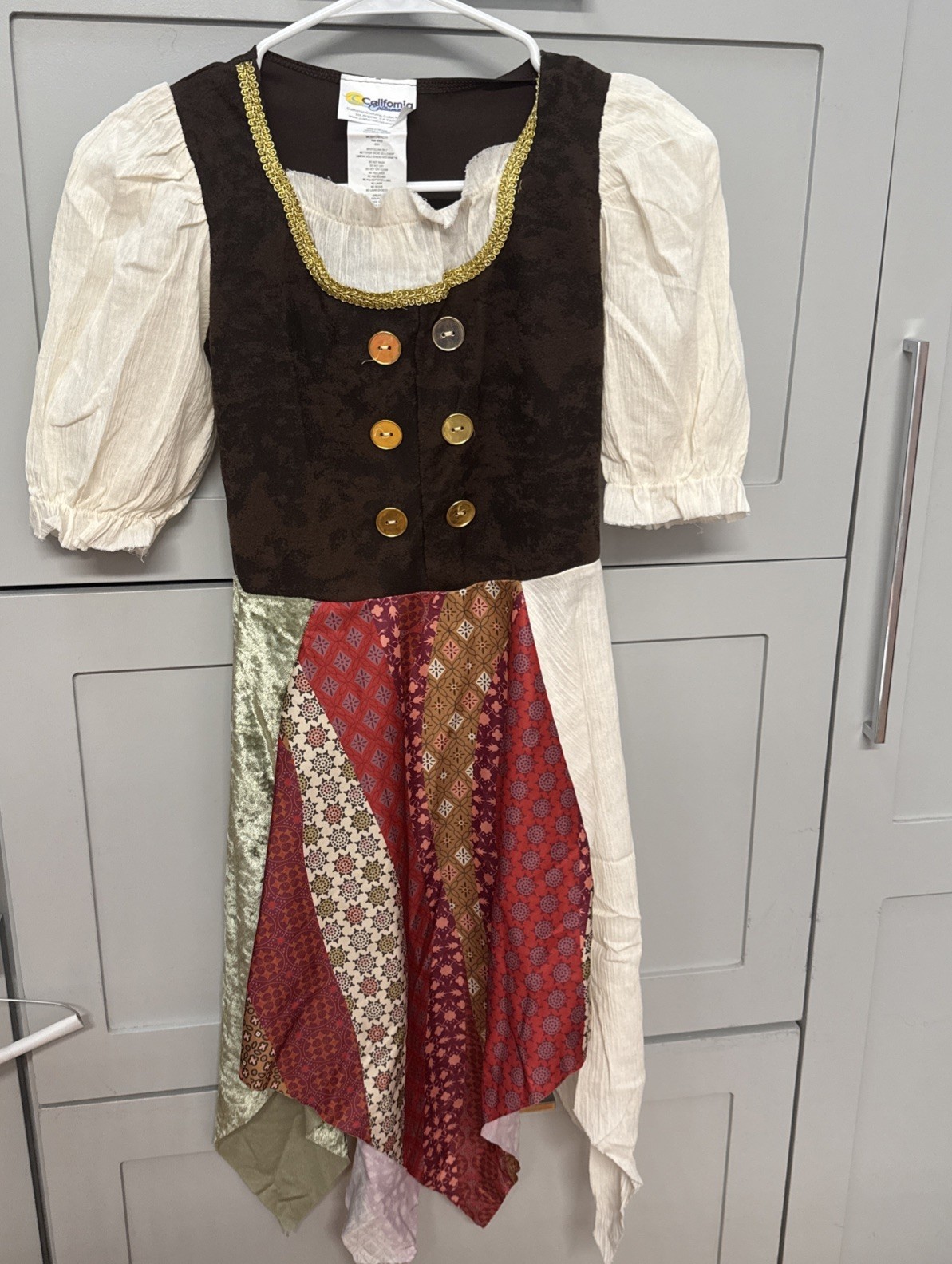 California Costumes Child Medium Boho Pirate 8/10 EUC Costume Halloween