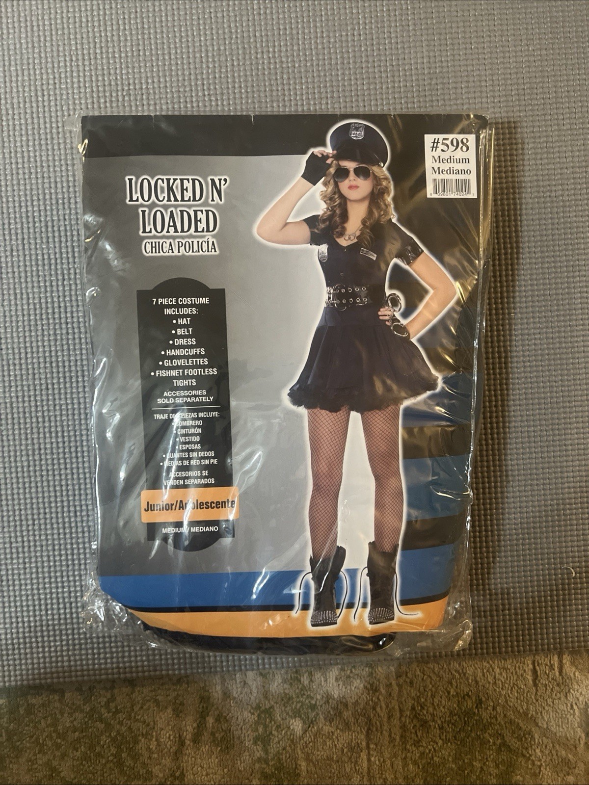 Female Police Costume Locked N Loaded 7 Piece Set Halloween Cosplay Medium