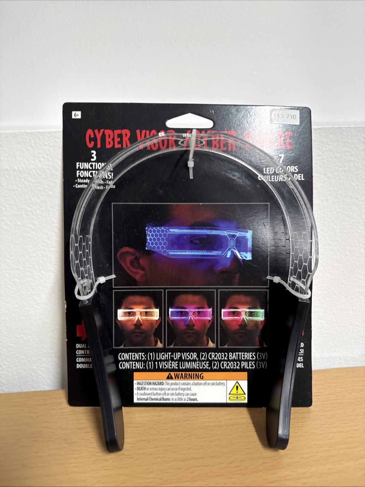 Fun World Light Up Wearable Cyber Visor Costume Piece