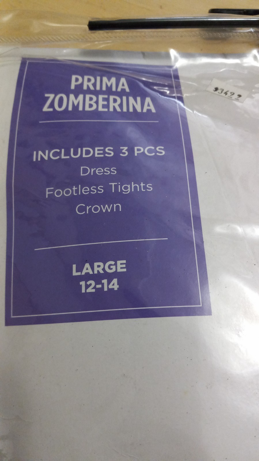 Prima Zomberina Costume Childs Size Large