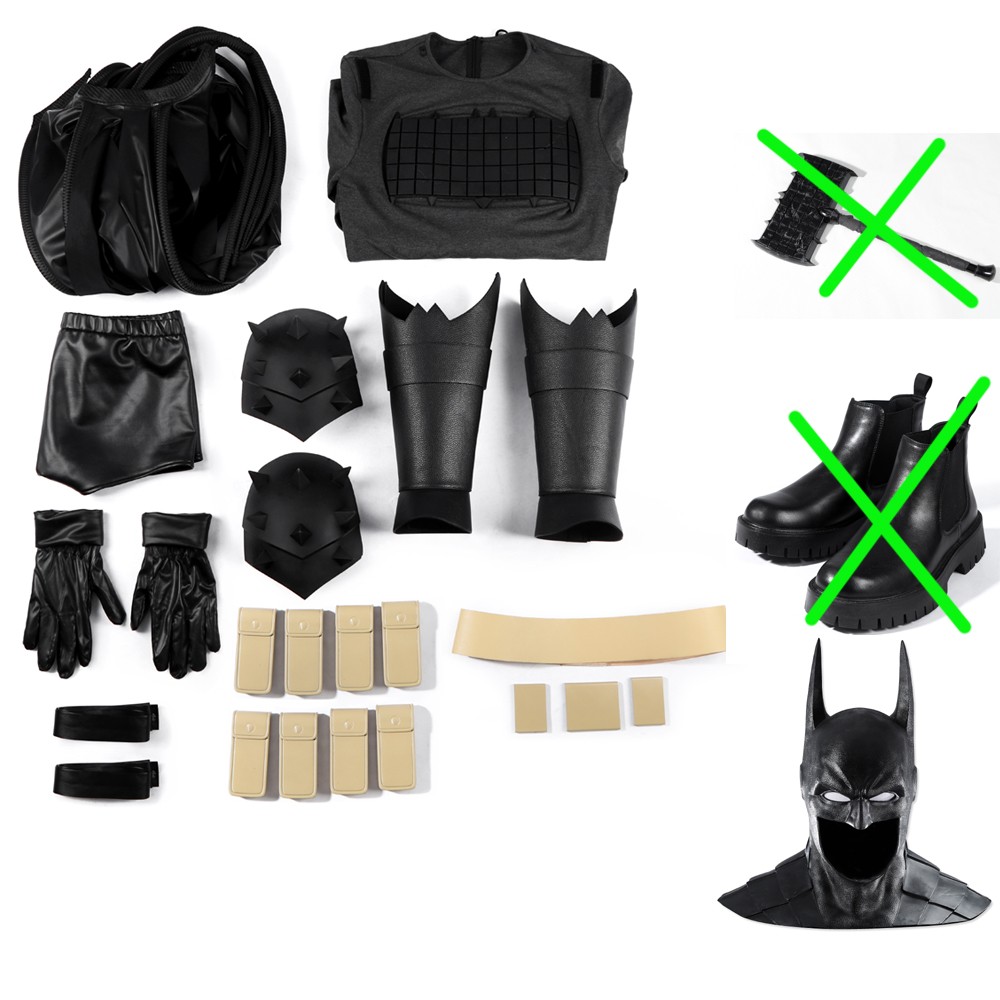 Absolute Batman Bruce Wayne Jumpsuit Cosplay Costume Superhero Complete Outfit