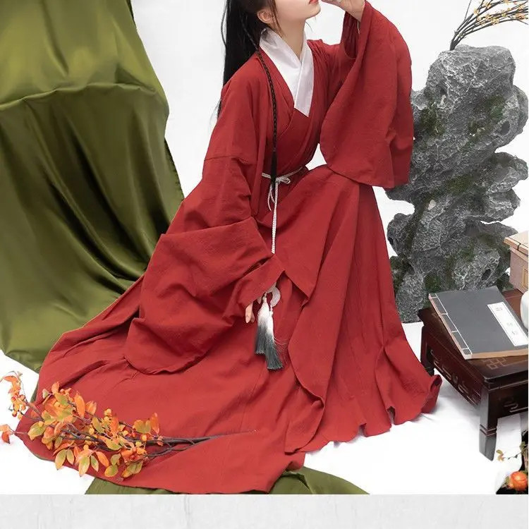 Men Ming Dynasty Hanfu Costume Student Adult Travel Oriental Traditional Robe