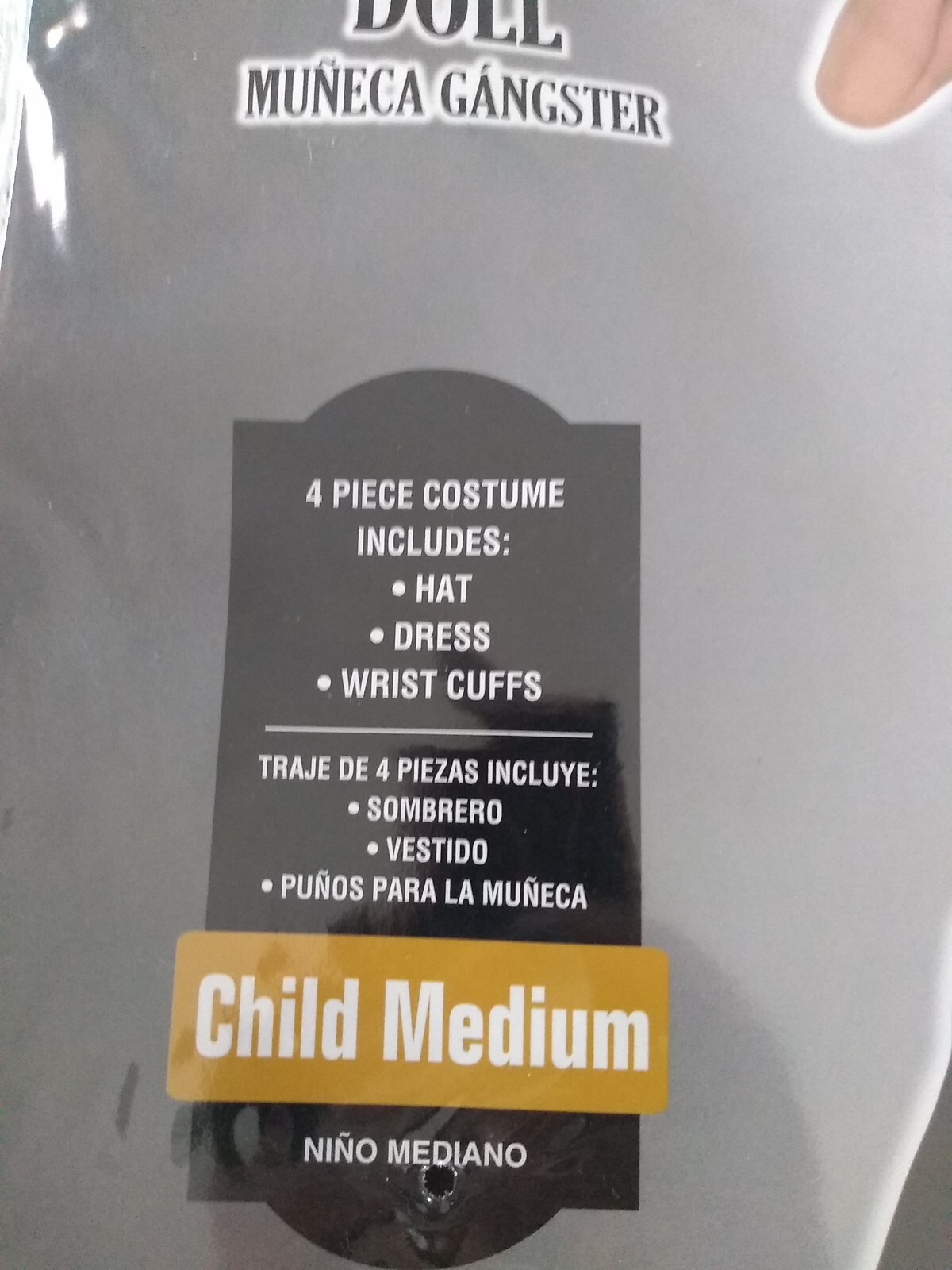 Girls Gangster Doll Halloween Costume Child Medium Size 8-10! Sku#8