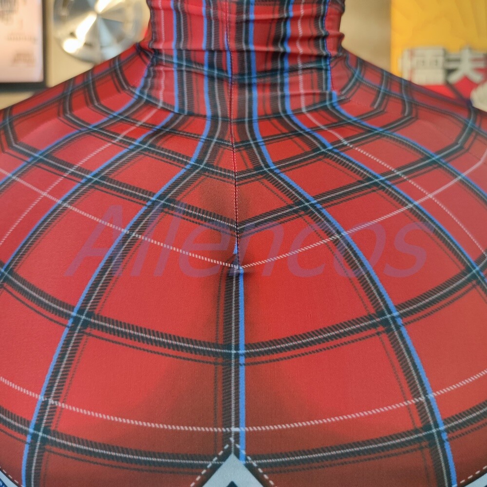 PS4 Spider-Punk Jumpsuit Spider-Man Costume Cosplay Suit For Kids Adult