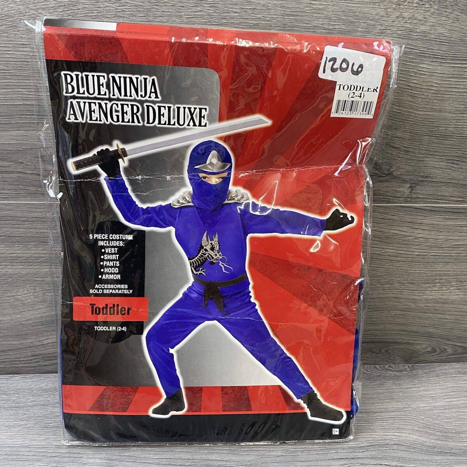 Blue Ninja Avengers Series II Halloween Costume Child Toddler 2-4 Dress Up