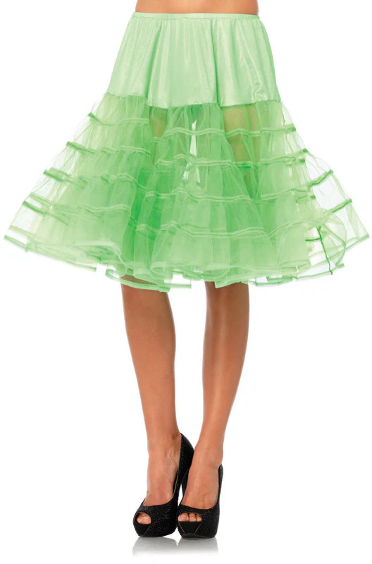 Knee-Length Petticoat Shimmer Organza Costume Accessory