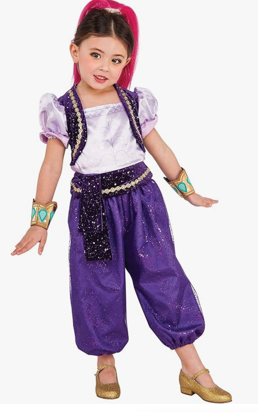 Rubie’s Shimmer & Shine Costume Toddler Size 2-4 XS