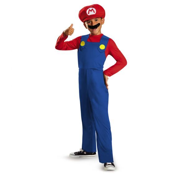 Licensed Nintendo Super Mario Bros Mario Classic Boys Child Costume