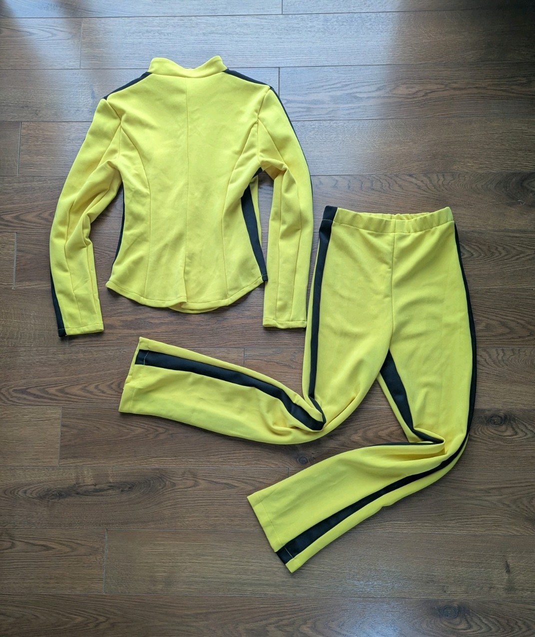 Kill Bill 2 Piece Beatrix Kiddo Cosplay Suit Adult Small Yellow Kung Fu Suit