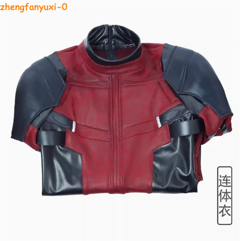 Deadpool Red Cosplay Costume Deadpool Suit Jumpsuit Halloween Accessories Shoes