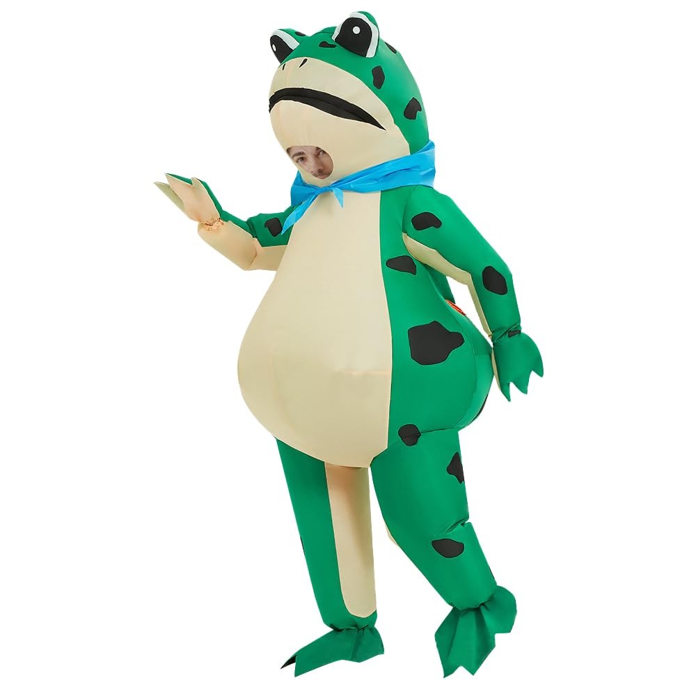 Pekifor Funny Inflatable Frog Costume Blow-up Cosplay Costume for Adult/Birth…