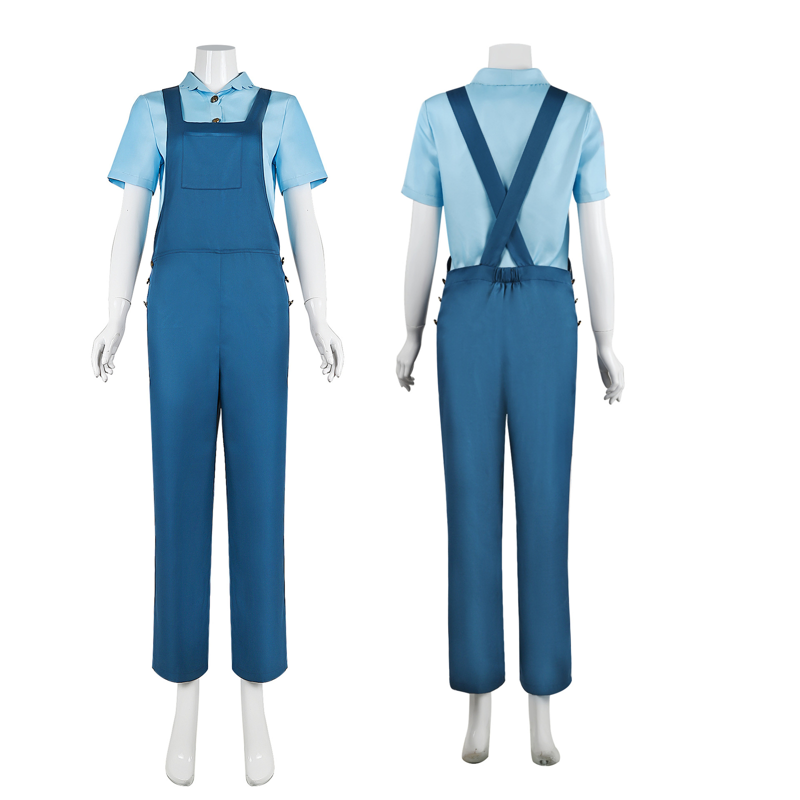Horror Movie X Prequel Cosplay Pearl Costume Jumpsuit Shirt Strap Pants