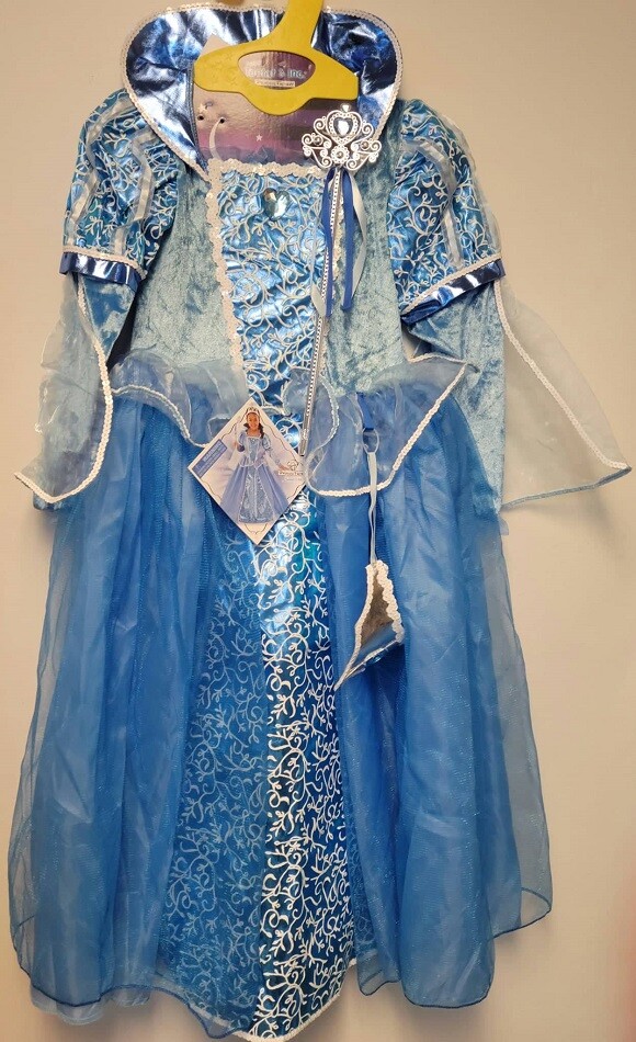 TEETOT & CO KID’S PRINCESS COSTUME, ROYAL BLUE *CHECK FOR SIZE*
