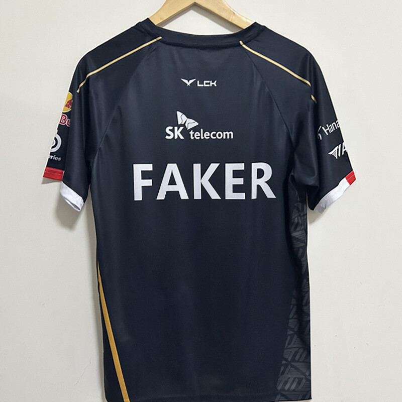 2023 LCK Team T1 Uniform Jersey S13 Faker TShirt LOL World Championship Champion