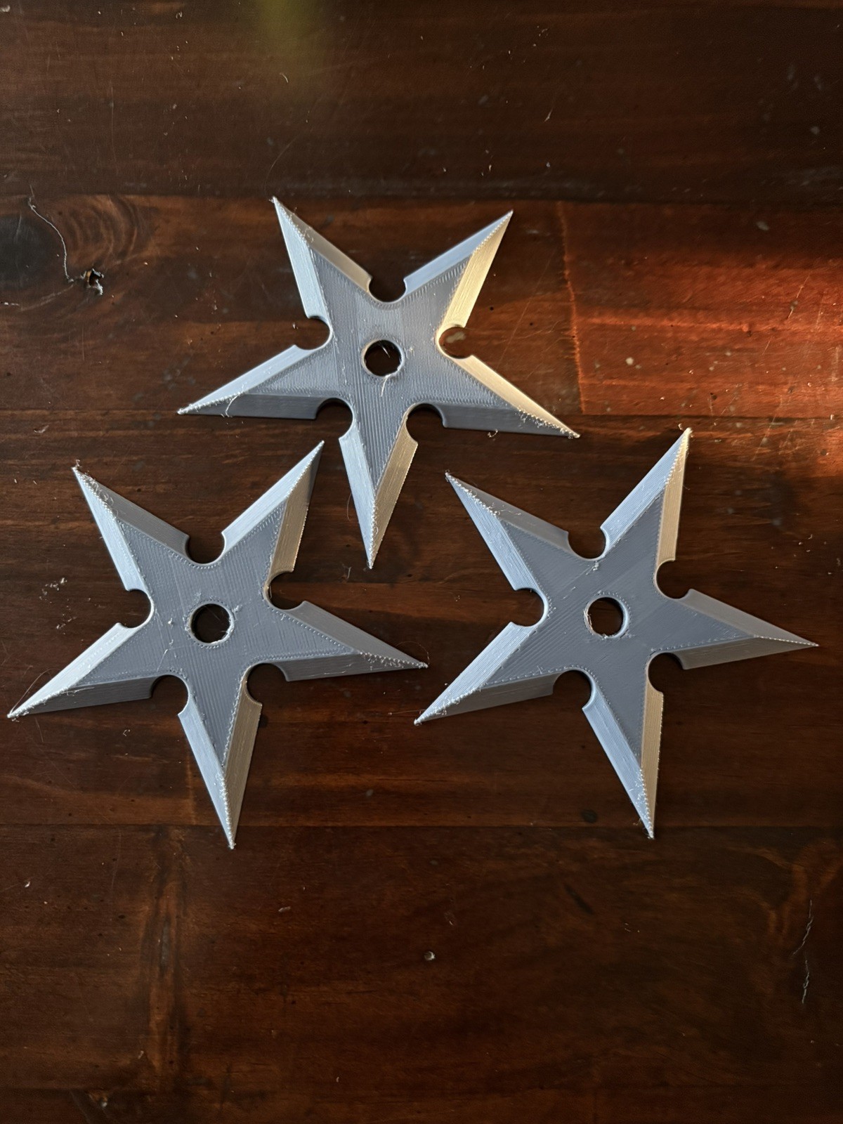 (3-pack ) Cosplay Ninja throwing stars (Gray)
