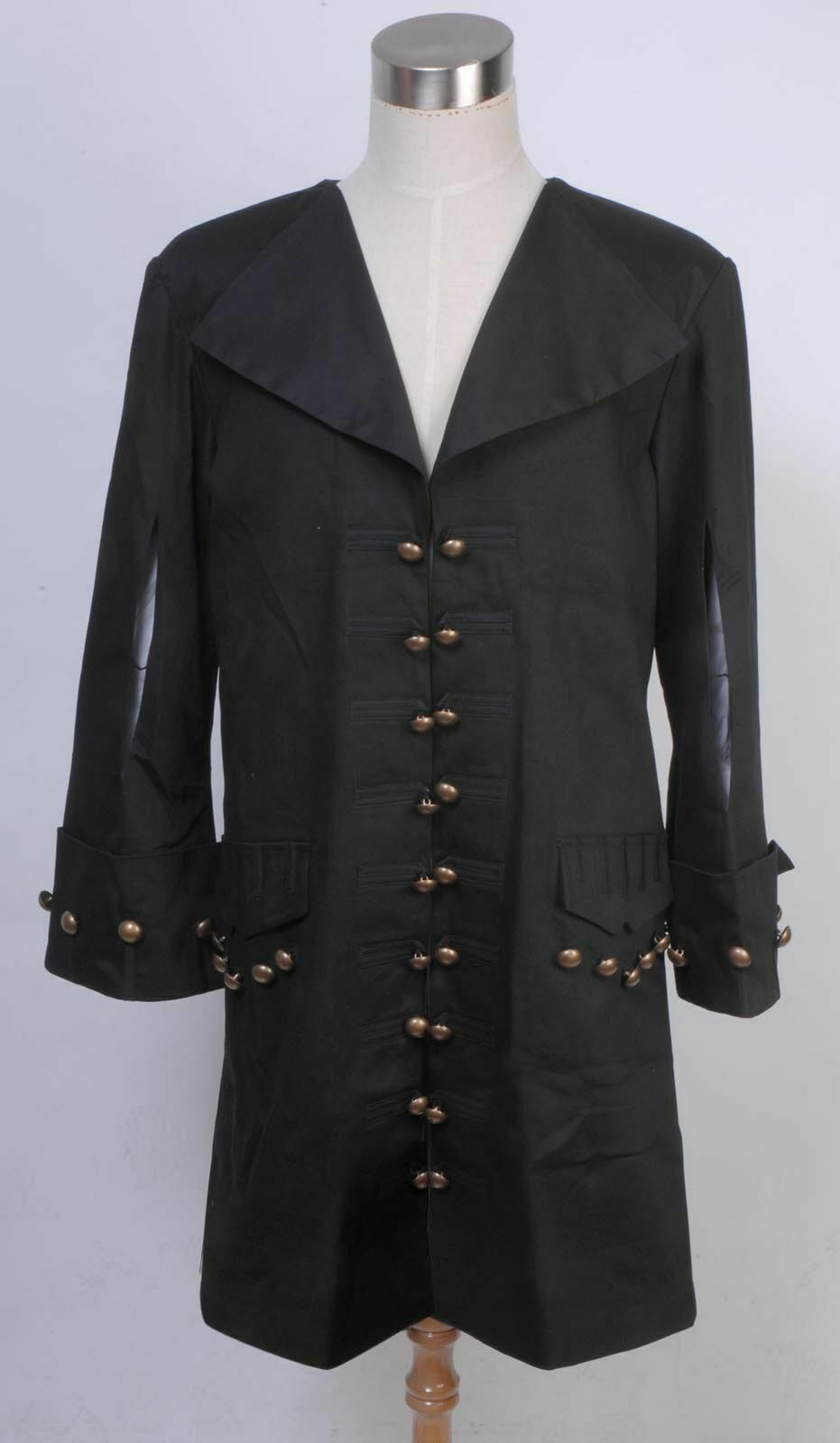 New Pirates of the Caribbean Barbossa Jacket Outfit Cosplay Costume Halloween