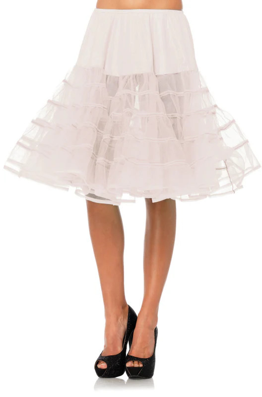 Knee-Length Petticoat Shimmer Organza Costume Accessory