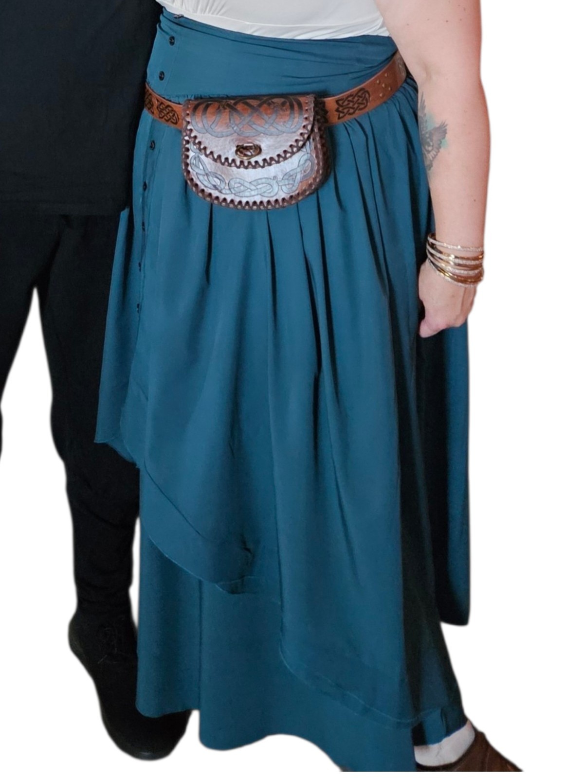 Renaissance Faire Skirt Green Women’s 2X (20-22) Long Maxi Fairy Cosplay Worn 1x