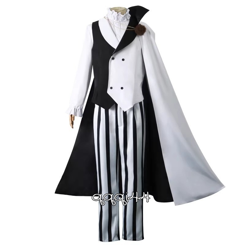 Bungo Stray Dogs Dazai Osamu Cosplay Suit Cloak Comic Exhibition Costume Wig 1PC