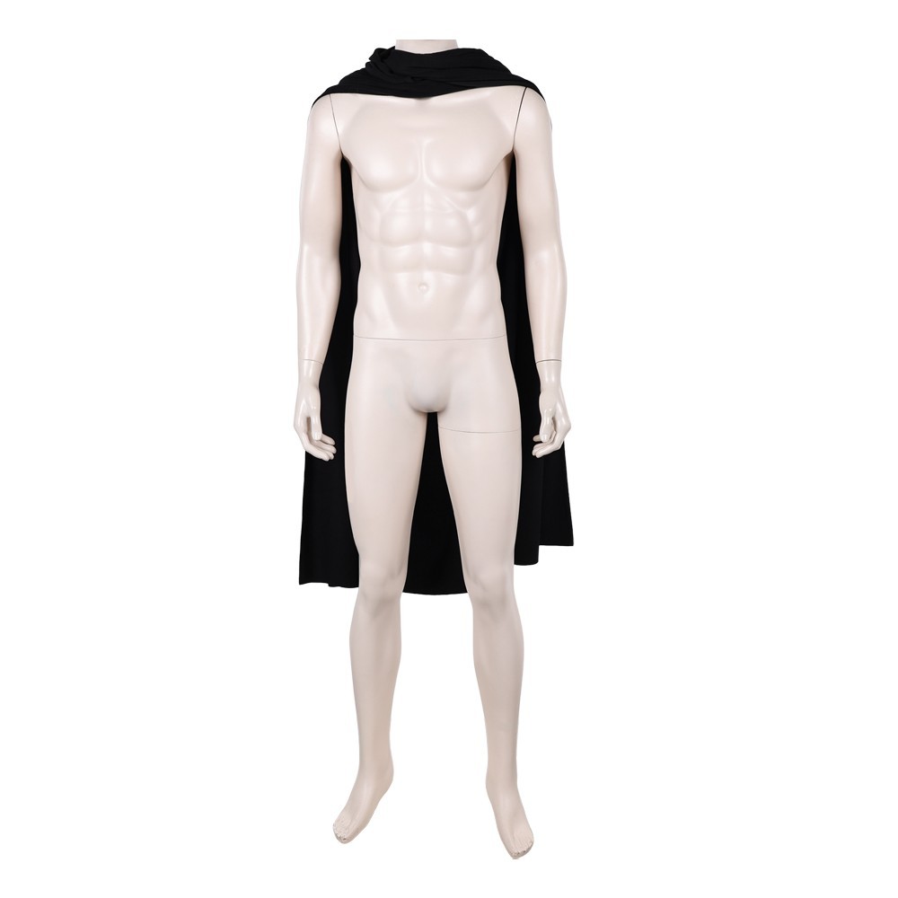 Mando Din Djarin Cosplay Cape Cloak Coat Halloween Black Fancy Dress Carnival US