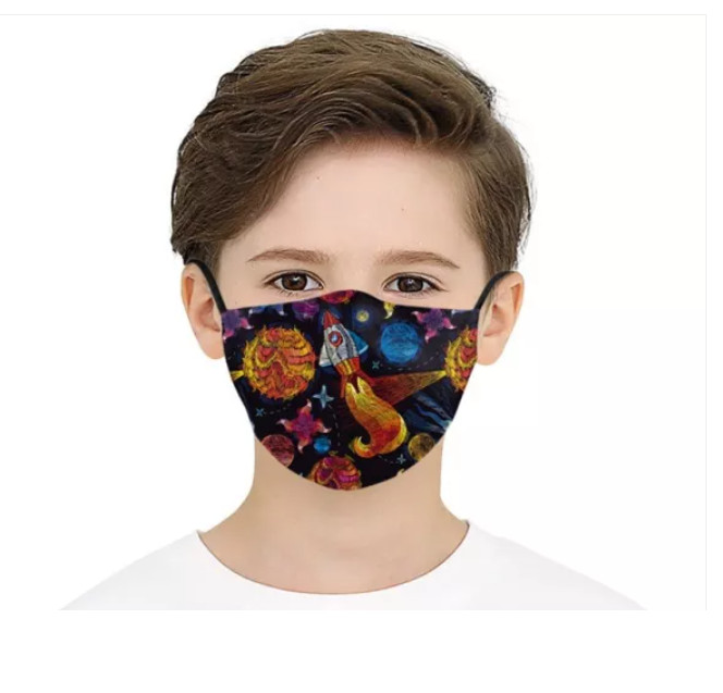 Children Face Mask Reusable Rocket Adjustable Marvel Space NASA US Seller Fast