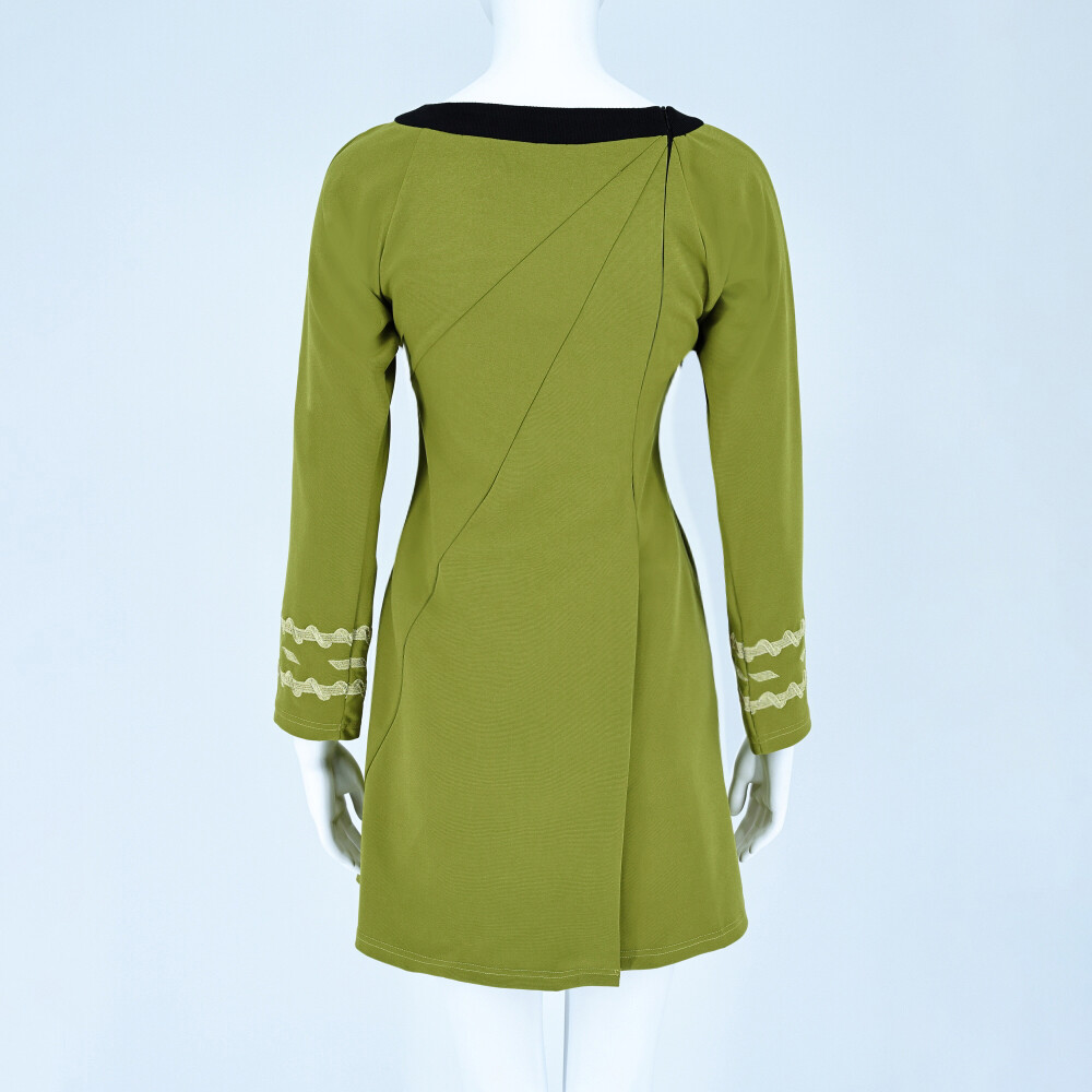 Cosplay TOS Female Duty Uniforms The Original Series Blue Gold Red Dress Costume