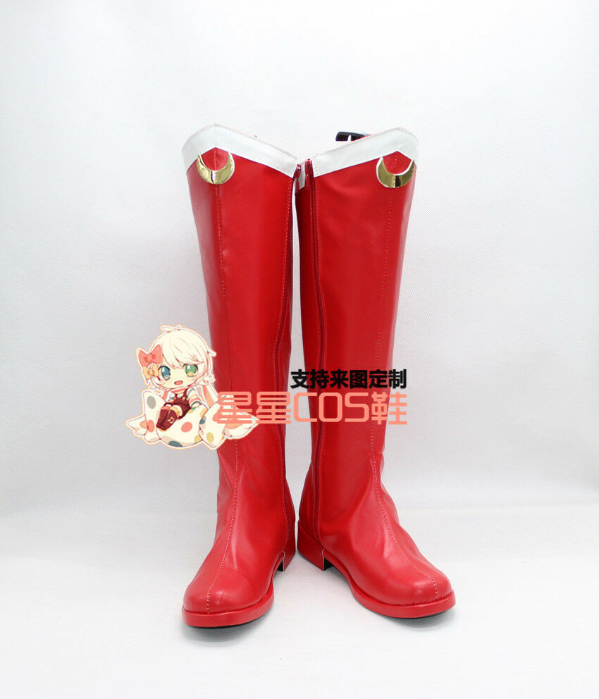 Usagi Tsukino Cosplay Shoes Anime Serena Red Boots X002