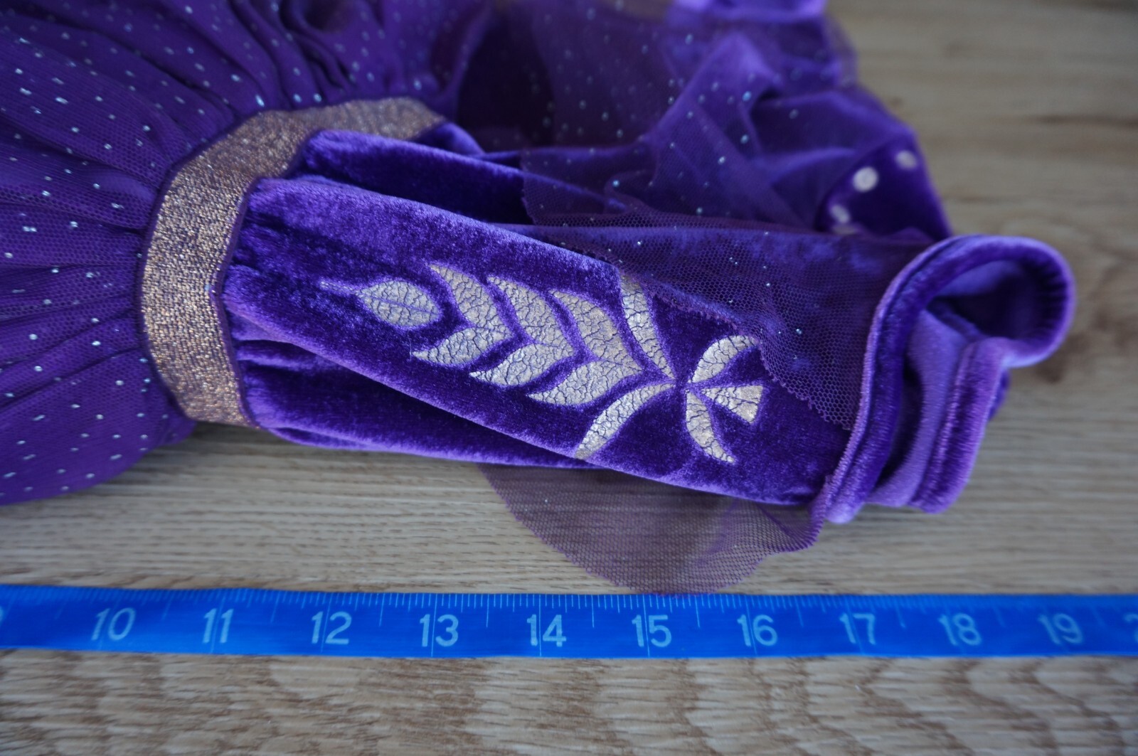 DRESS Disney Frozen 2 Girls Fancy Purple & Gold Princess Anna Costume Soft Feel