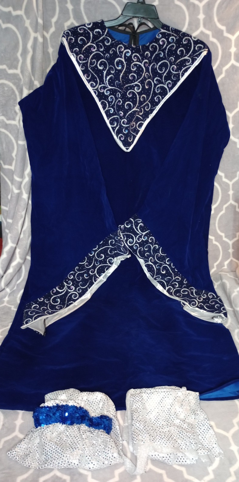 Rubie’s Costume Co. Navy Blue/Silver Velvet Wizard Costume Unisex One Size Adult