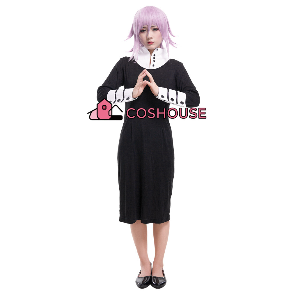 Women’s Crona Cosplay Costume Fancy Black Dress for Women Lady Dress
