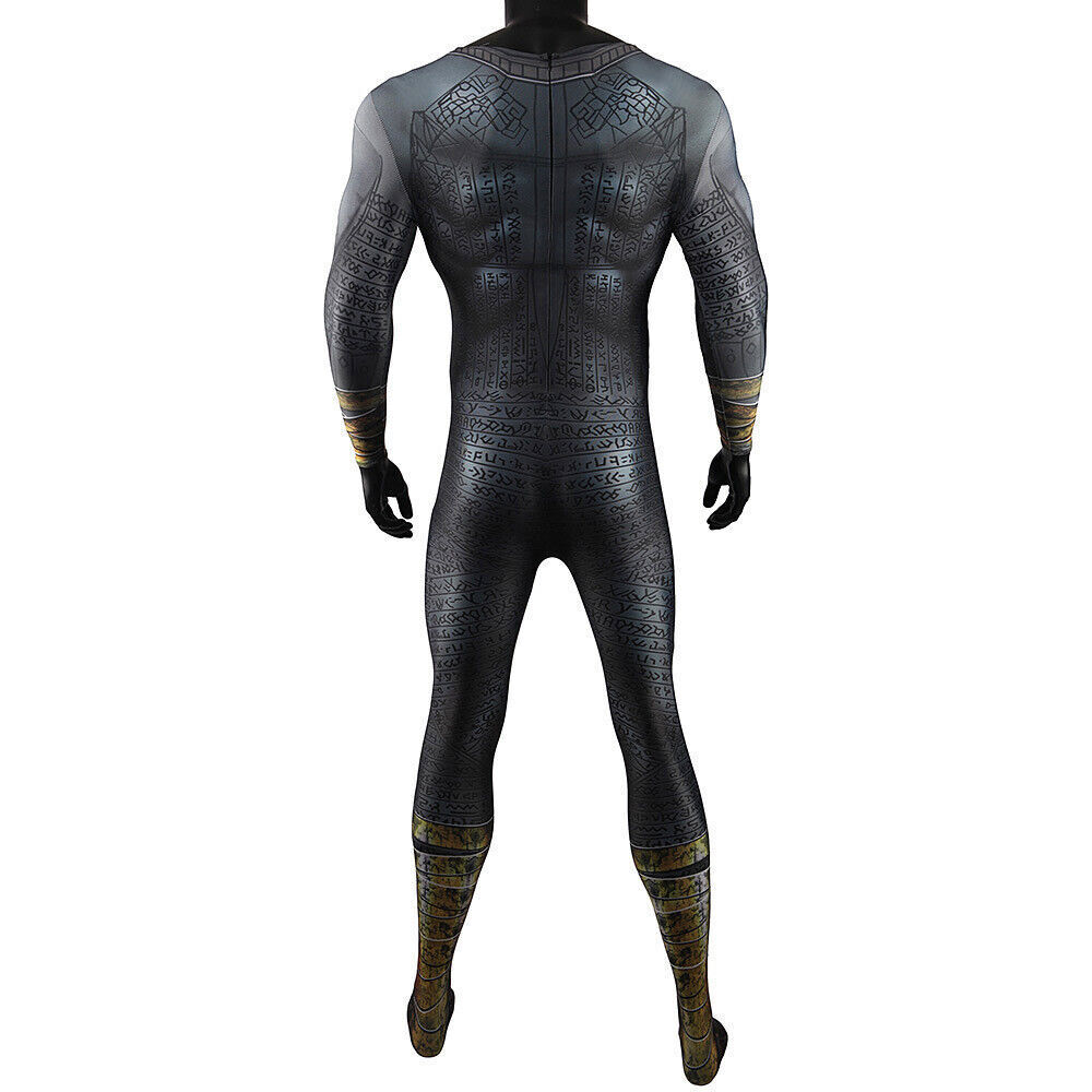 Black Adam Bodysuit Cosplay Costume Adult Kids Jumpsuit Stage Suit Halloween
