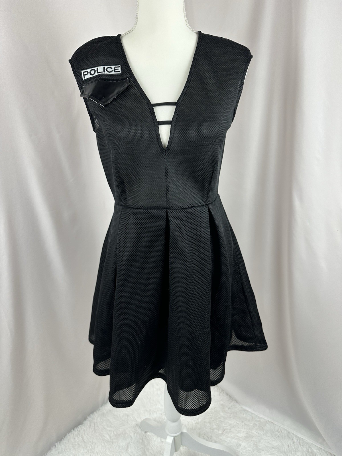 Starline Black Fashion Police Fit and Flare Costume Dress Size Large