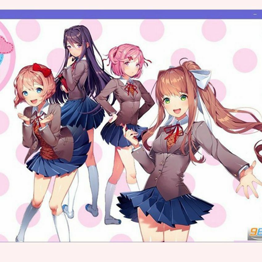 Doki Doki Literature Club Sayori Yuri Natsuki Monika Costume Cosplay Uniform