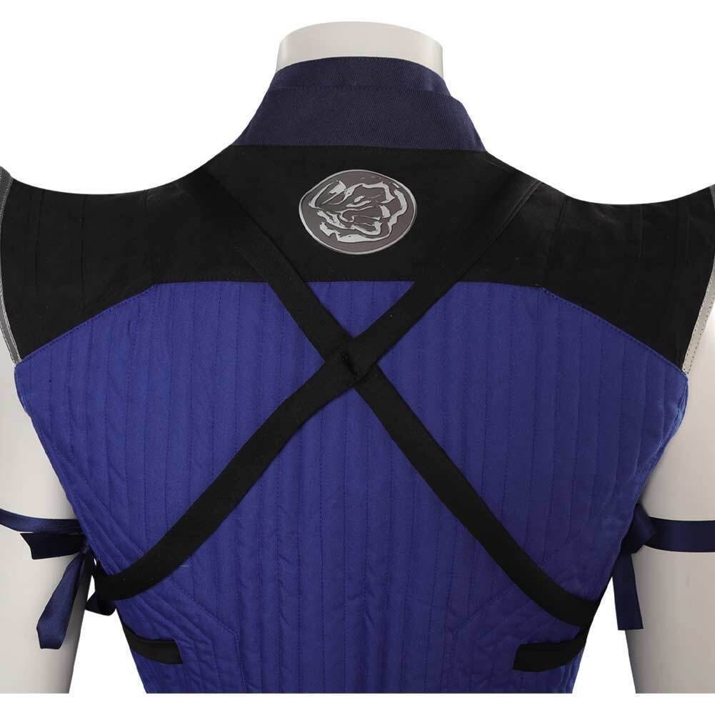 Sub-Zero Blue Outfit Mask Cosplay Costume Men’s Halloween Carnival Party Suit