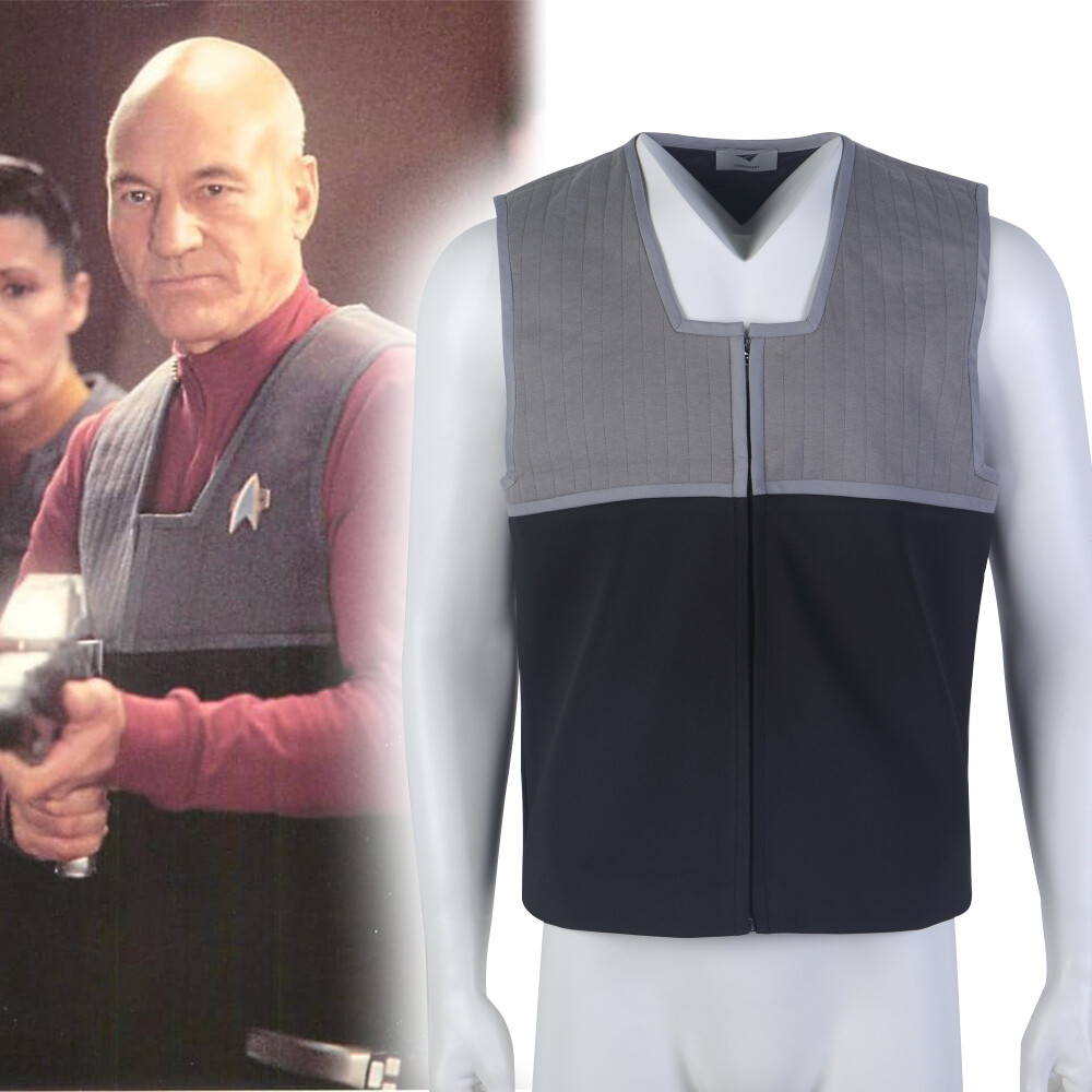 For First Contact Picard Uniforms Vest Picard Sisko Starfleet Costumes