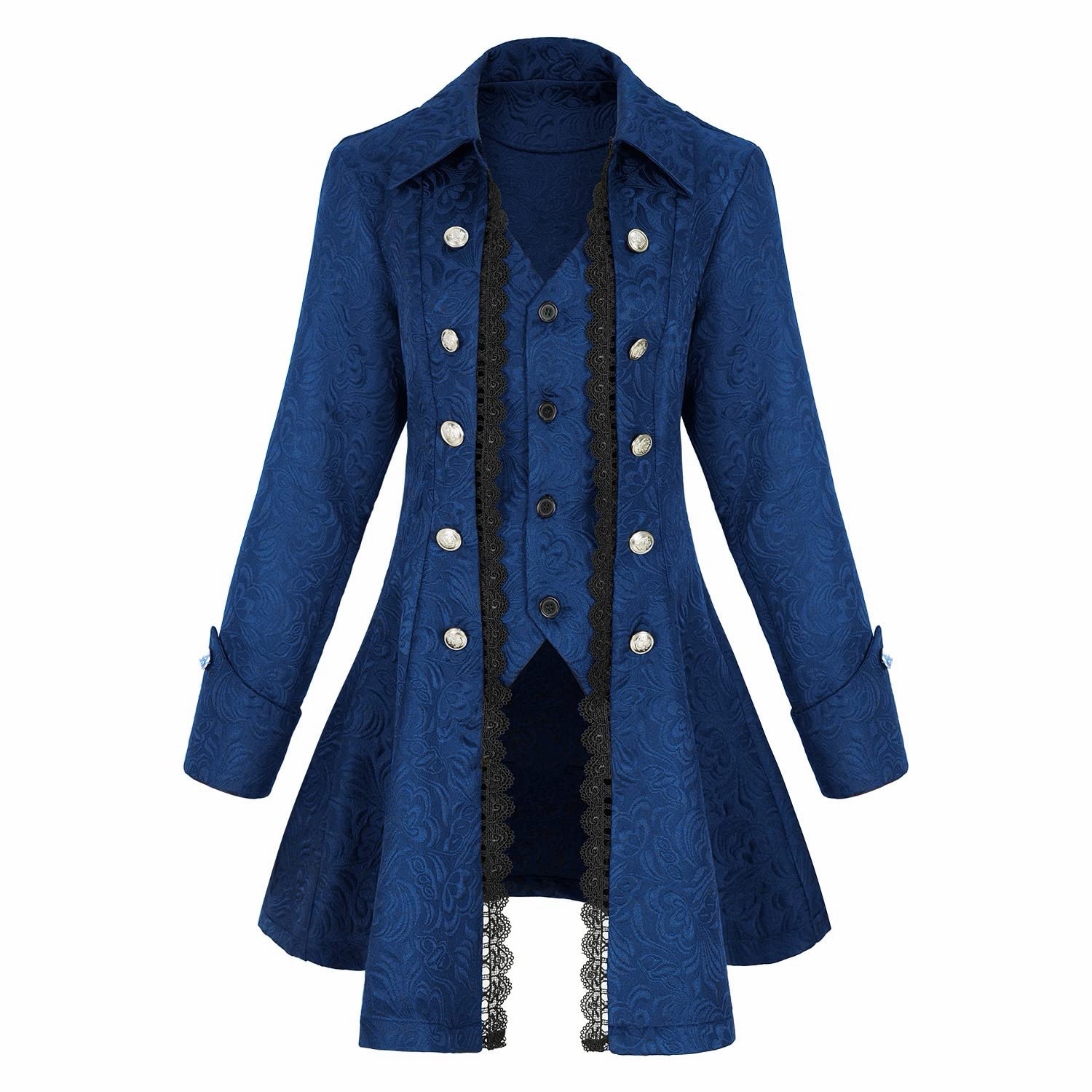 Size L Women’s Renaissance Gothic coat medieval pirate steampunk vest jacket