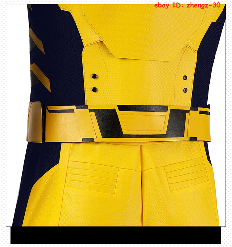 2024 New Deadpool & Wolverine Jumpsuit Outfit Cosplay Halloween Costume Full Set